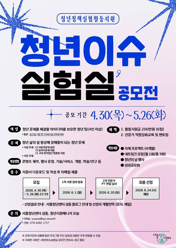 청년이슈 실험실 공모전
